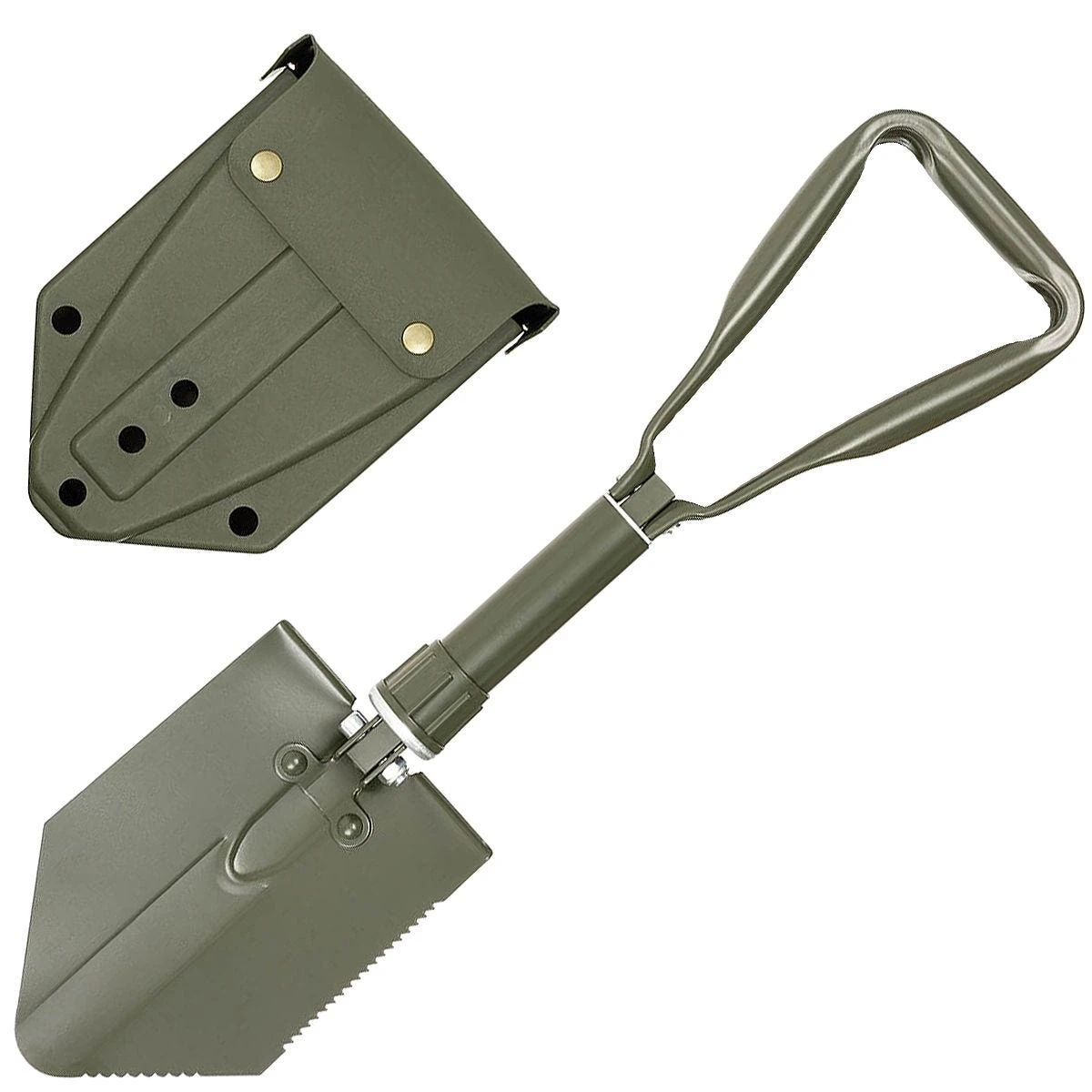 MFH German Army Folding Shovel With Cover Olive 3 MFH German Army Folding Shovel With Cover Olive