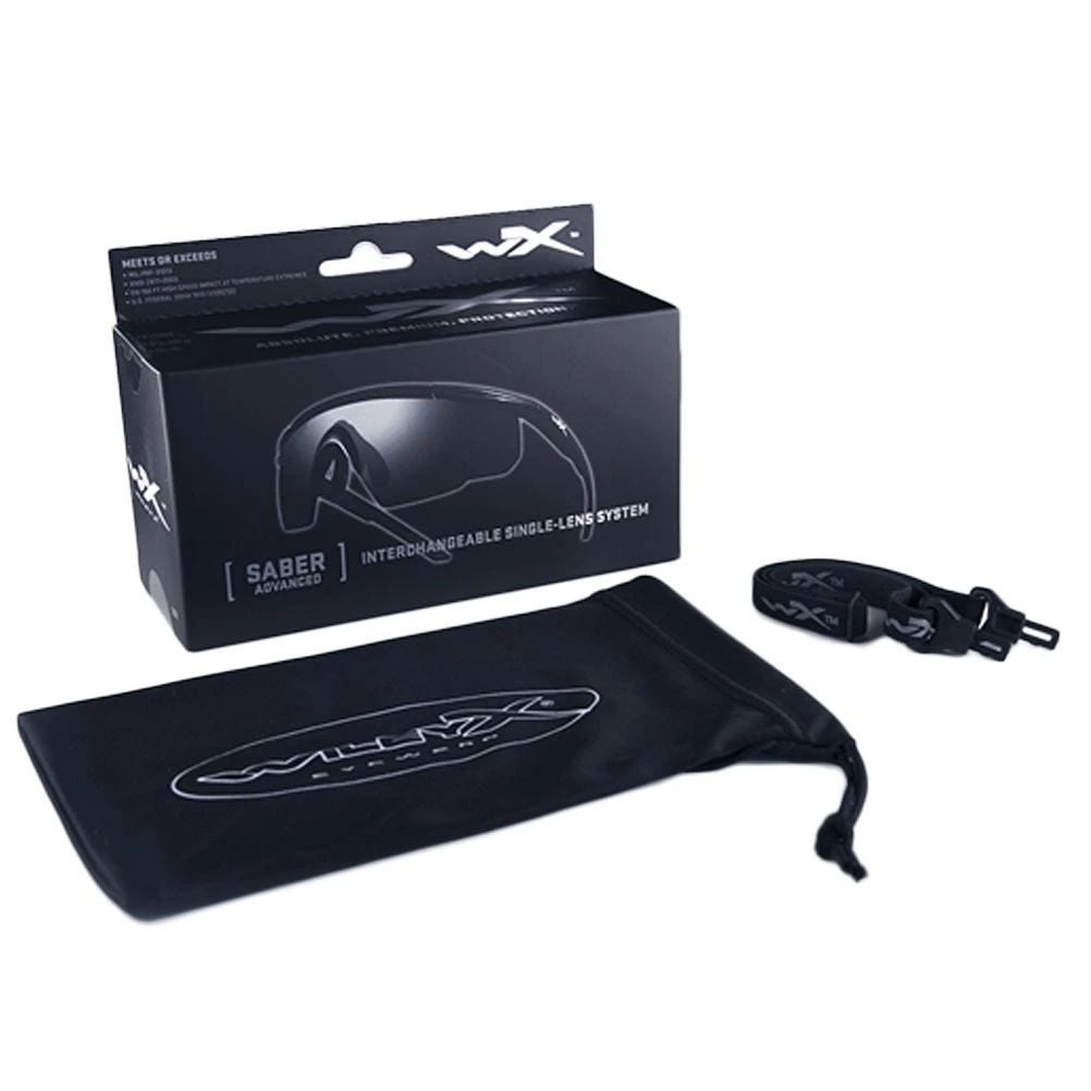 Wiley X Saber Advanced Glasses - Pale Yellow Lens / Matte Black Frame 4 Wiley X Saber Advanced Glasses - Pale Yellow Lens / Matte Black Frame - Image 2