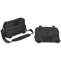 MFH MOLLE Shoulder Bag Padded Straps Black -Camp Furnish Sales Store 30695A MFH MOLLE Shoulder Bag Padded Straps Black 2