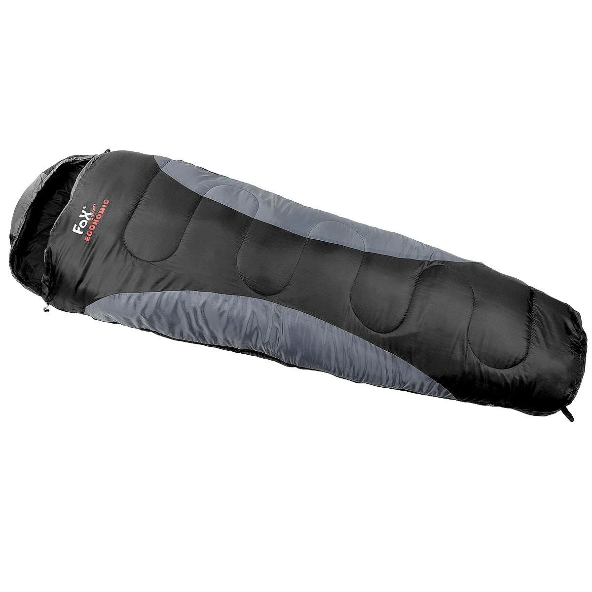 Fox Outdoor Economic Mummy Sleeping Bag Black/Grey 3 Fox Outdoor Economic Mummy Sleeping Bag Black/Grey