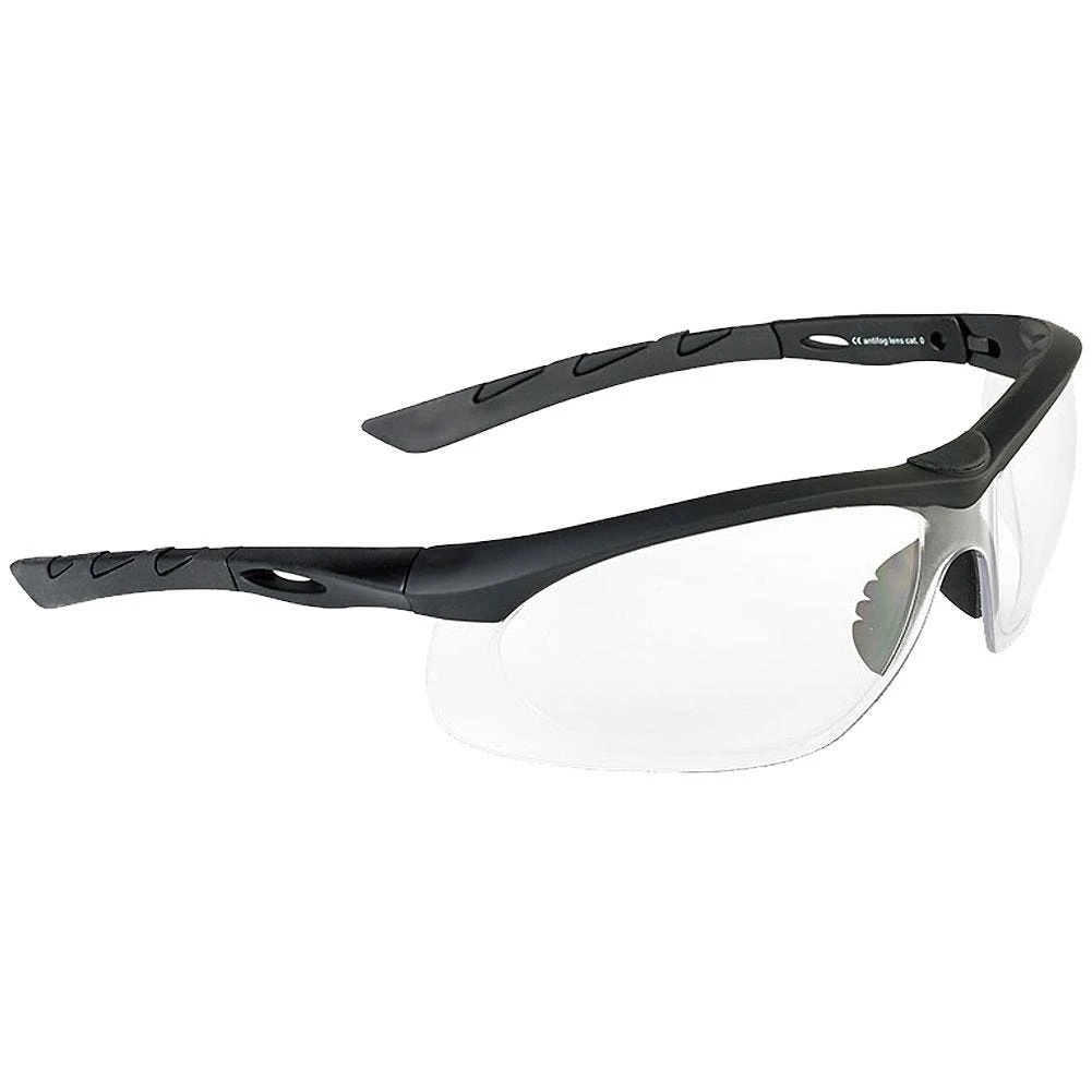 Swiss Eye Lancer Sunglasses - Clear Lens / Black Rubber Frame 3 Swiss Eye Lancer Sunglasses - Clear Lens / Black Rubber Frame
