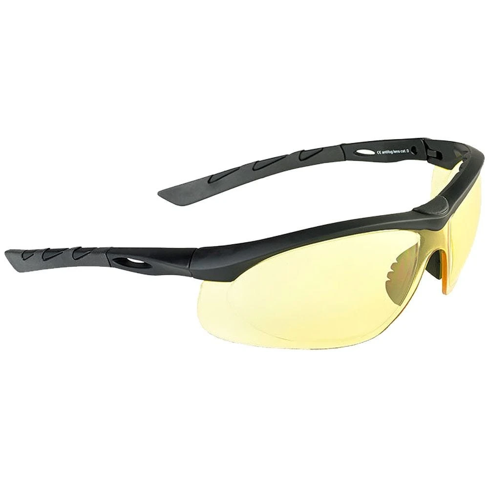 Swiss Eye Lancer Sunglasses - Yellow Lens / Black Rubber Frame 3 Swiss Eye Lancer Sunglasses - Yellow Lens / Black Rubber Frame