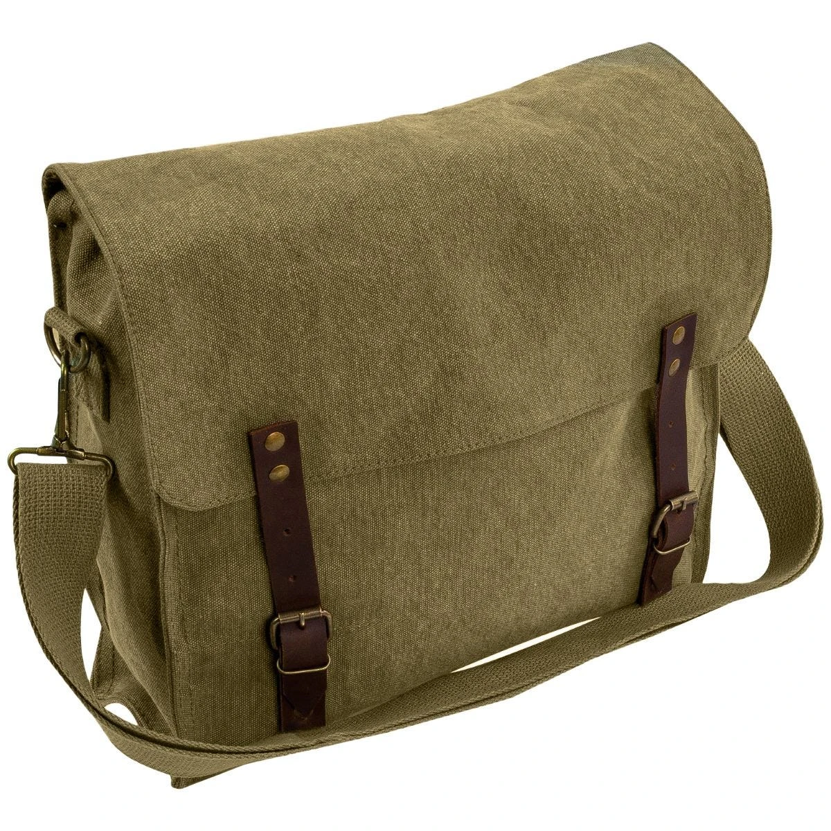 Highlander Fintry Canvas Satchel 10L Olive 3 Highlander Fintry Canvas Satchel 10L Olive