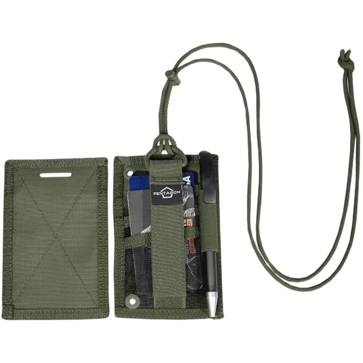 Pentagon ID Card Holder Olive - Image 3