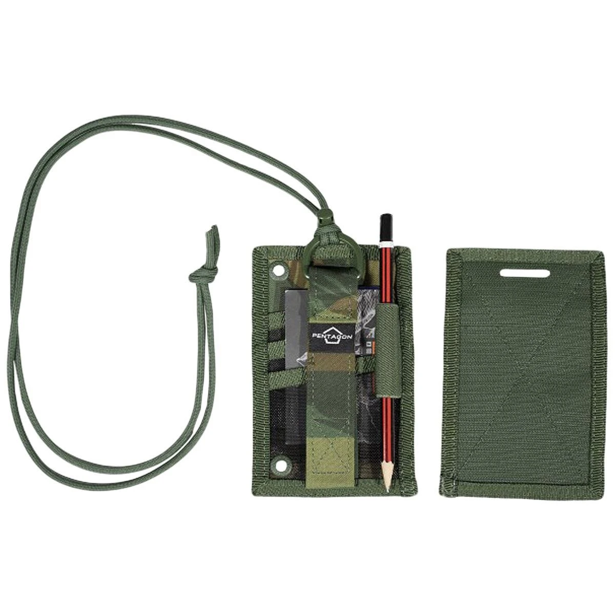 Pentagon ID Card Holder Greek Lizard Camo - Image 3