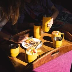 Klean Kanteen Rise 280ml Wine Tumbler Old Gold -Camp Furnish Sales Store Klean Kanteen Rise Old Gold Lifestyle 1200x1200 1