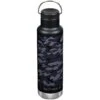 Klean Kanteen 592ml Classic Vacuum Insulated Bottle Loop Cap Black Camo -Camp Furnish Sales Store Klean Kanteen 592ml Classic Loop Cap 01 3