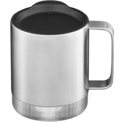 Klean Kanteen 355ml Insulated Camp Mug W/Tumbler Lid Brushed Stainless -Camp Furnish Sales Store Klean Kanteen Insulated Mug Brushed Stainless 03