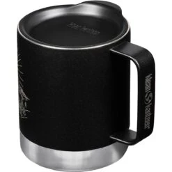 Klean Kanteen 355ml Insulated Camp Mug W/Tumbler Lid Mountain-Black -Camp Furnish Sales Store Klean Kanteen Insulated Mug Mountain Black 04