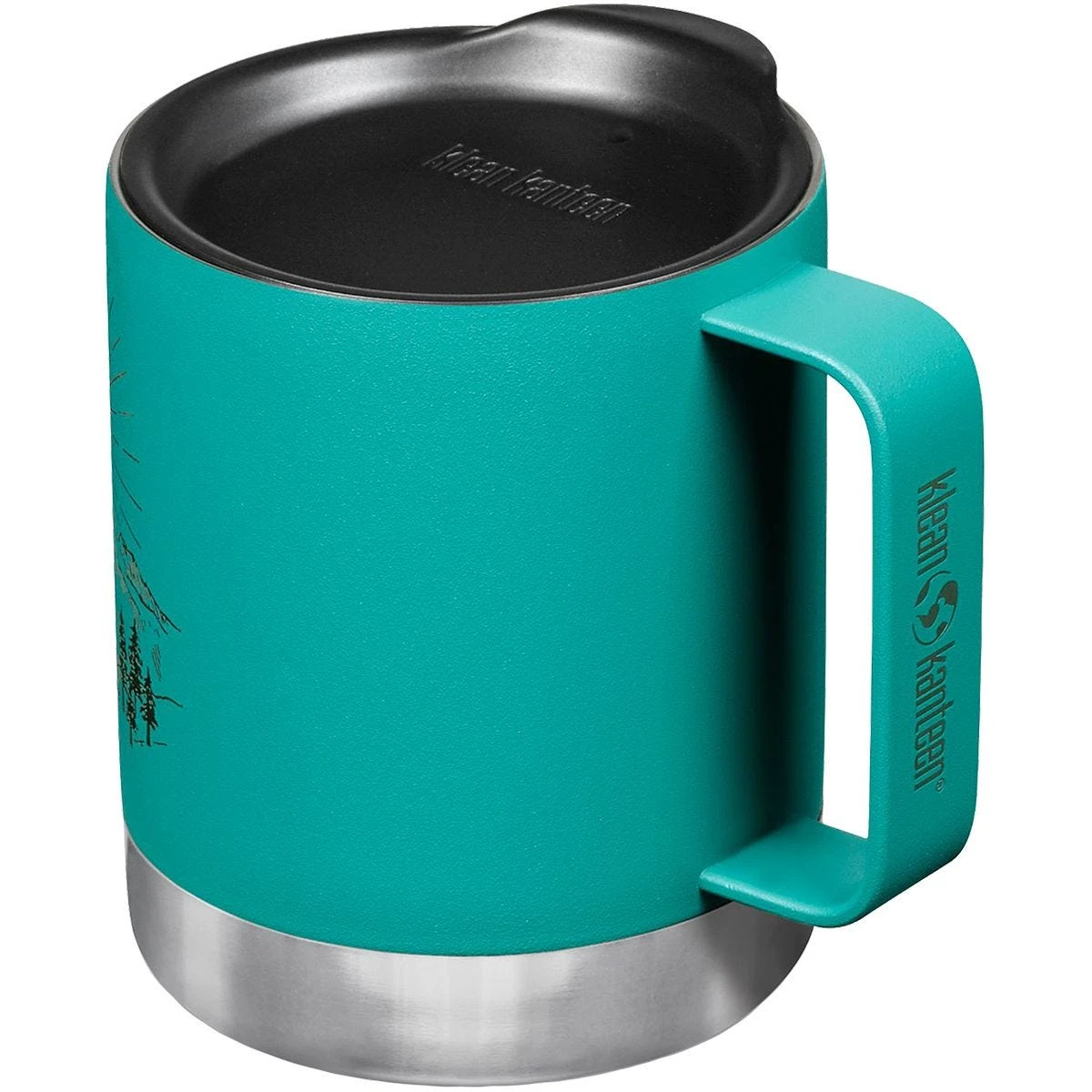 Klean Kanteen 355ml Insulated Camp Mug W/Tumbler Lid Mountain-Porcelain 6 Klean Kanteen 355ml Insulated Camp Mug W/Tumbler Lid Mountain-Porcelain - Image 4