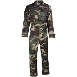 Mil-Tec Kids US Flight Coverall With Patches Woodland