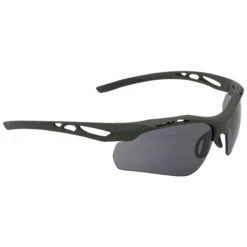 Swiss Eye Attac Sunglasses - Smoke + Orange + Clear Lens / Rubber Olive Frame