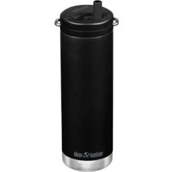 Klean Kanteen TKWide 592ml Insulated Bottle Twits Cap W/Straw Black