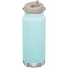 Klean Kanteen TKWide 946ml Insulated Bottle Twist Cap W/Straw Blue Tint