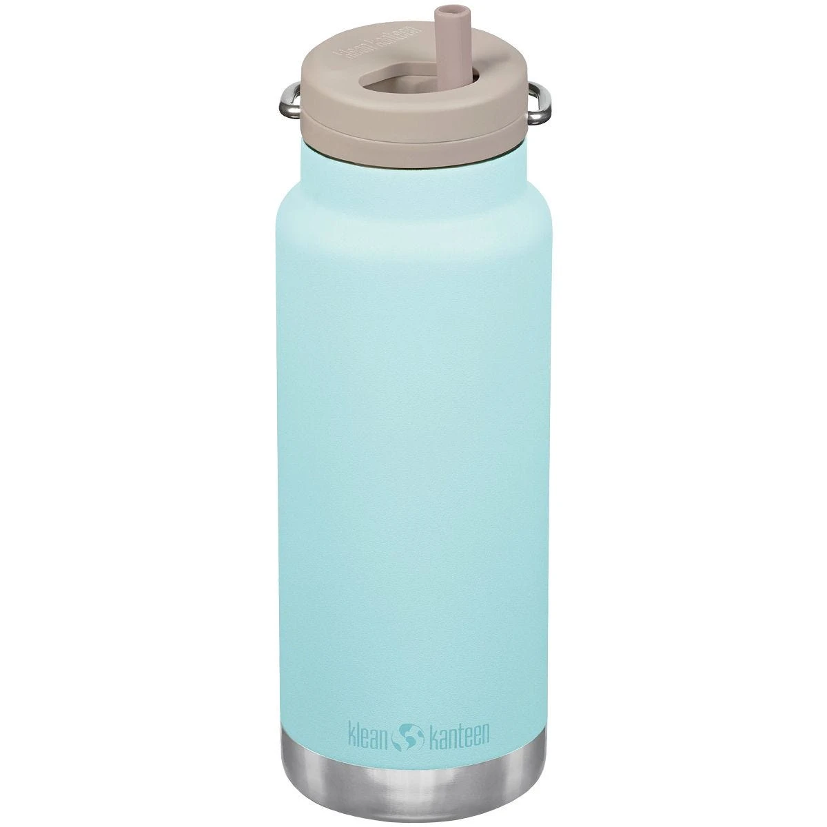Klean Kanteen TKWide 946ml Insulated Bottle Twist Cap W/Straw Blue Tint 3 Klean Kanteen TKWide 946ml Insulated Bottle Twist Cap W/Straw Blue Tint
