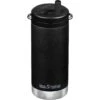 Klean Kanteen TKWide 355ml Insulated Bottle Twist Cap W/Straw Black -Camp Furnish Sales Store TKWide TC Black 01 1
