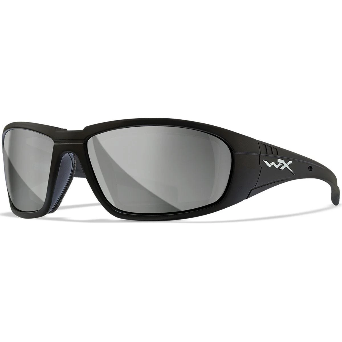 Wiley X WX Boss Glasses - Silver Flash Lens / Matte Black Frame 3 Wiley X WX Boss Glasses - Silver Flash Lens / Matte Black Frame