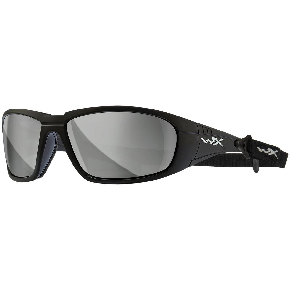 Wiley X WX Boss Glasses - Silver Flash Lens / Matte Black Frame 4 Wiley X WX Boss Glasses - Silver Flash Lens / Matte Black Frame - Image 2