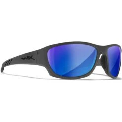 Wiley X WX Climb Glasses - Captivate Polarized Blue Mirror Lenses / Matte Grey Frame -Camp Furnish Sales Store Wiley X WX Climb Glasses ACCLM09 3 1200x1200