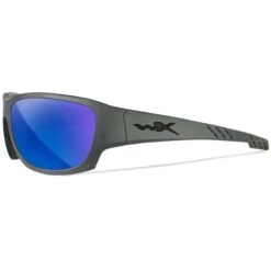 Wiley X WX Climb Glasses - Captivate Polarized Blue Mirror Lenses / Matte Grey Frame -Camp Furnish Sales Store Wiley X WX Climb Glasses ACCLM09 5 1200x1200