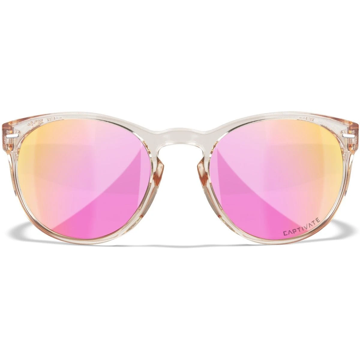 Wiley X WX Covert Glasses - Captivate Polarized Rose Gold Lenses / Gloss Crystal Blush Frame 4 Wiley X WX Covert Glasses - Captivate Polarized Rose Gold Lenses / Gloss Crystal Blush Frame - Image 2