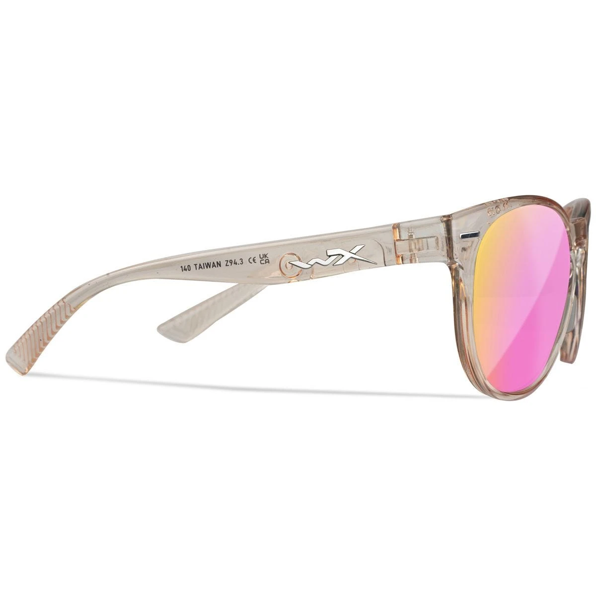 Wiley X WX Covert Glasses - Captivate Polarized Rose Gold Lenses / Gloss Crystal Blush Frame 6 Wiley X WX Covert Glasses - Captivate Polarized Rose Gold Lenses / Gloss Crystal Blush Frame - Image 4