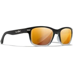 Wiley X WX Helix Glasses - Captivate Polarized Bronze Mirror Lenses / Gloss Black Fade To Clear Crystal -Camp Furnish Sales Store Wiley X WX Helix Glasses AC6HLX04 3 1200x1200