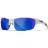 Wiley X WX Saint Glasses - Polarized Blue Mirror Lens / Gloss White Frame -Camp Furnish Sales Store Wiley X WX Saint Glasses CHSAI09 1 1200x1200