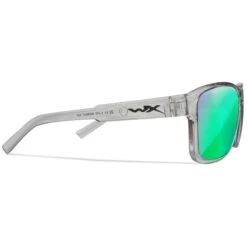 Wiley X WX Trek Glasses - Captivate Polarized Green Mirror Lenses / Gloss Crystal Light Grey Frame -Camp Furnish Sales Store Wiley X WX Trek Glasses AC6TRK07 4 1200x1200