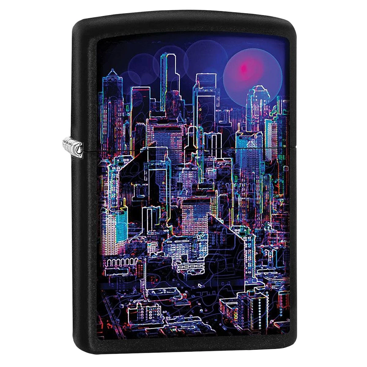 Zippo Cyberpunk Lighter Black Matte 3 Zippo Cyberpunk Lighter Black Matte