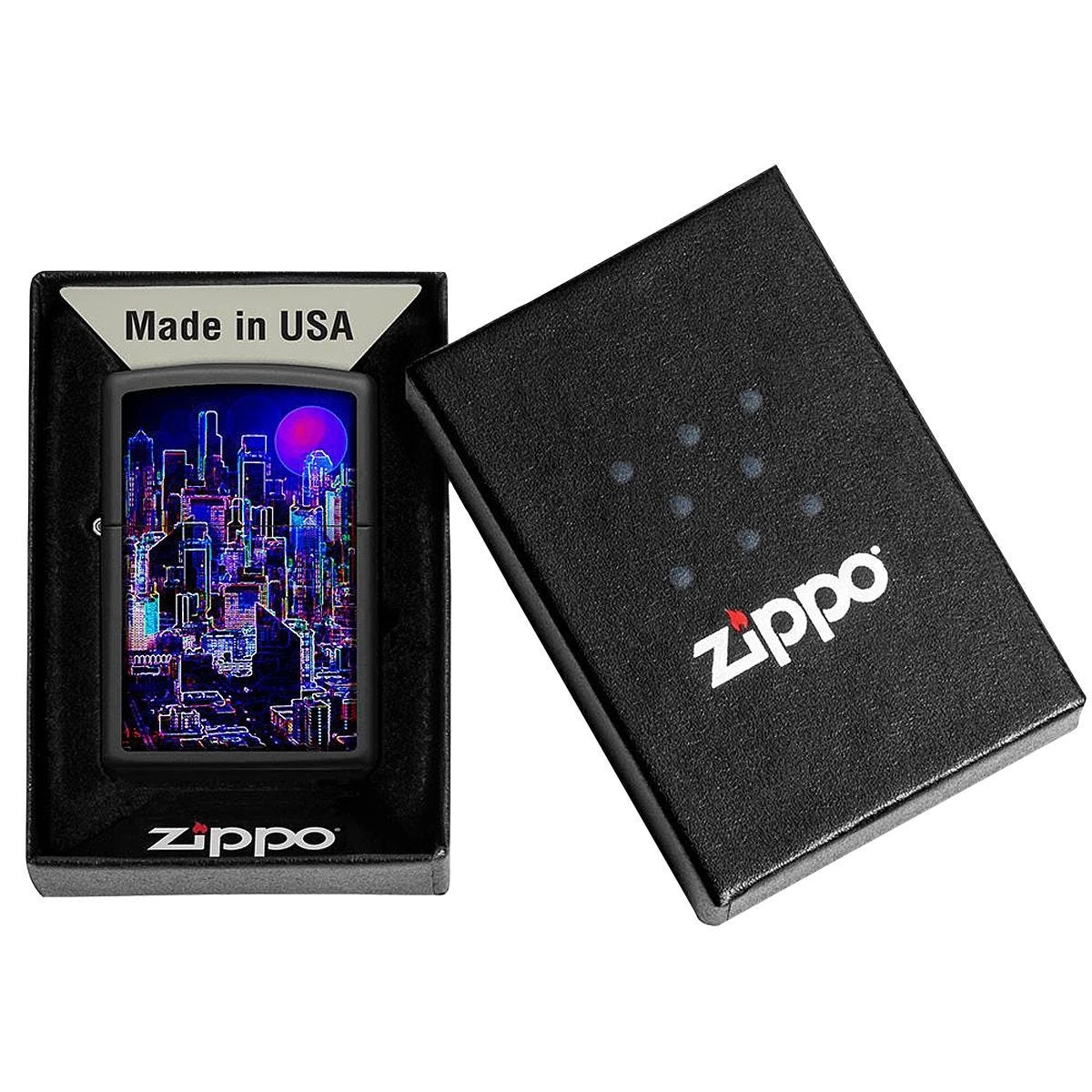 Zippo Cyberpunk Lighter Black Matte 5 Zippo Cyberpunk Lighter Black Matte - Image 3