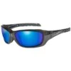 Wiley X WX Gravity Glasses - Polarized Blue Mirror Lens / Black Crystal Frame 2 Wiley X WX Gravity Glasses - Polarized Blue Mirror Lens / Black Crystal Frame -Camp Furnish Sales Store ccgra04 wiley x wx gravity polarized blue gn 1