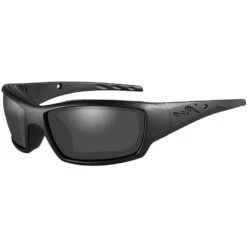Wiley X WX Tide Glasses - Smoke Grey Lens / Black Ops Matte Black Frame