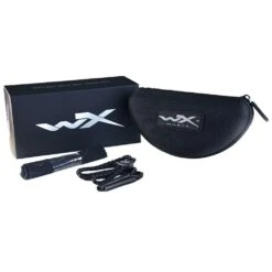 Wiley X WX Valor Glasses - Smoke Grey + Clear Lens / Matte Black Frame -Camp Furnish Sales Store chval07 smoke clear matte 0002