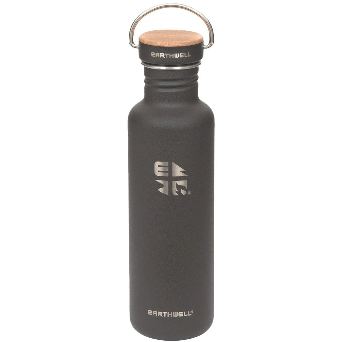 Earthwell Woodie Single Wall Bottle 800ml Maple / Volcanic Black 3 Earthwell Woodie Single Wall Bottle 800ml Maple / Volcanic Black