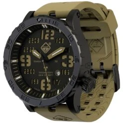 Hazard 4 Heavy Water Diver Titanium Tritium Watch Cavern Green/Yellow