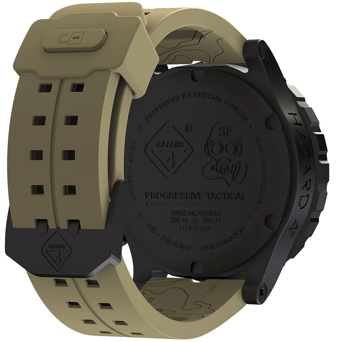 Hazard 4 Heavy Water Diver Titanium Tritium Watch Arid Green/Yellow 6 Hazard 4 Heavy Water Diver Titanium Tritium Watch Arid Green/Yellow - Image 4