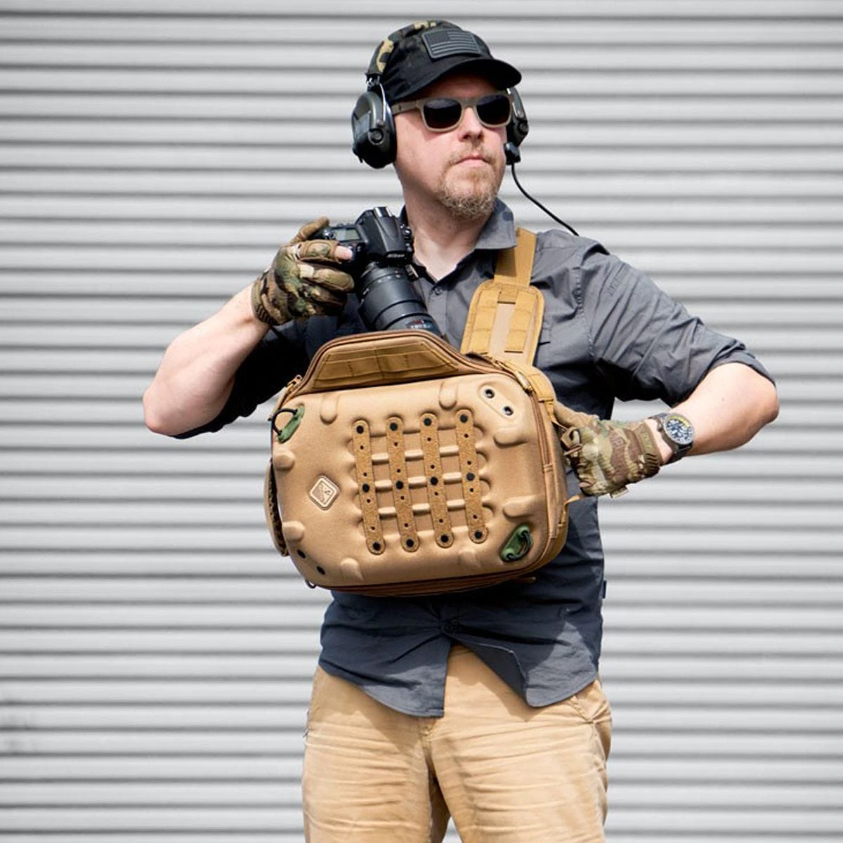 Hazard 4 Hibachi Hard MOLLE Sling Pack Coyote 7 Hazard 4 Hibachi Hard MOLLE Sling Pack Coyote - Image 5