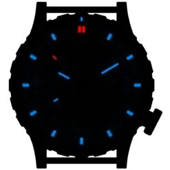 Hazard 4 Heavy Water Diver Titanium Tritium Watch Blacktie White GMT Blue/Red -Camp Furnish Sales Store hazard 4 hwd watch blacktie a white gmt bbrb 003