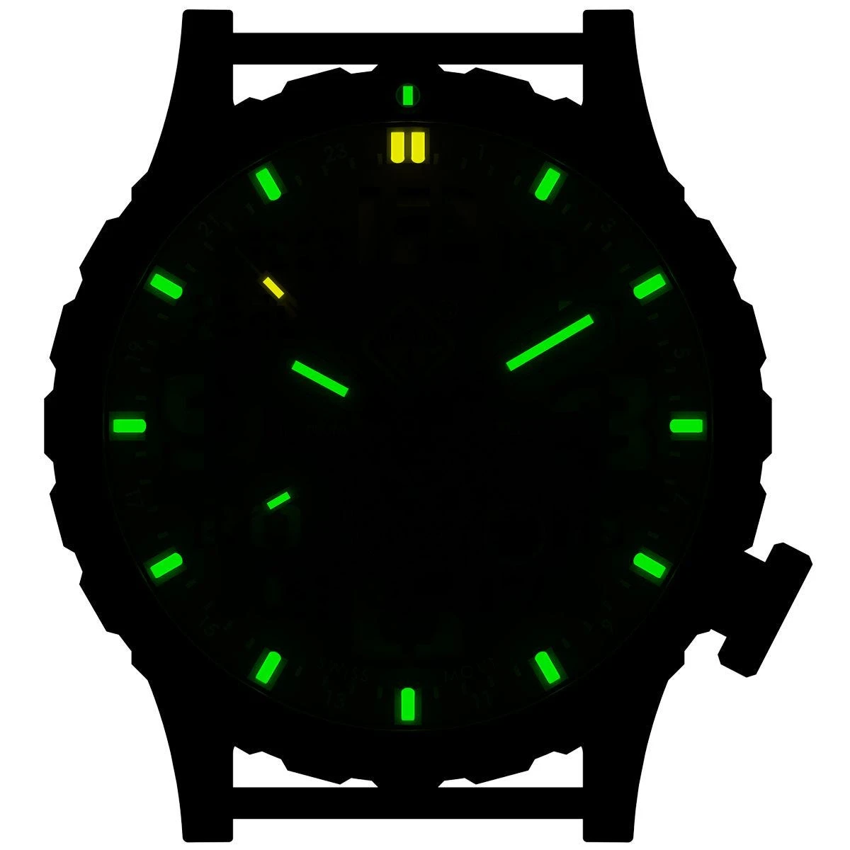 Hazard 4 Heavy Water Diver Titanium Tritium Watch Nightwatch Yellow GMT Green/Yellow 5 Hazard 4 Heavy Water Diver Titanium Tritium Watch Nightwatch Yellow GMT Green/Yellow - Image 3
