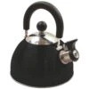 Highlander Forces Deluxe Stainless Steel Whistling Kettle Black -Camp Furnish Sales Store highlander 2l deluxe whistling kettle BLACK 1X