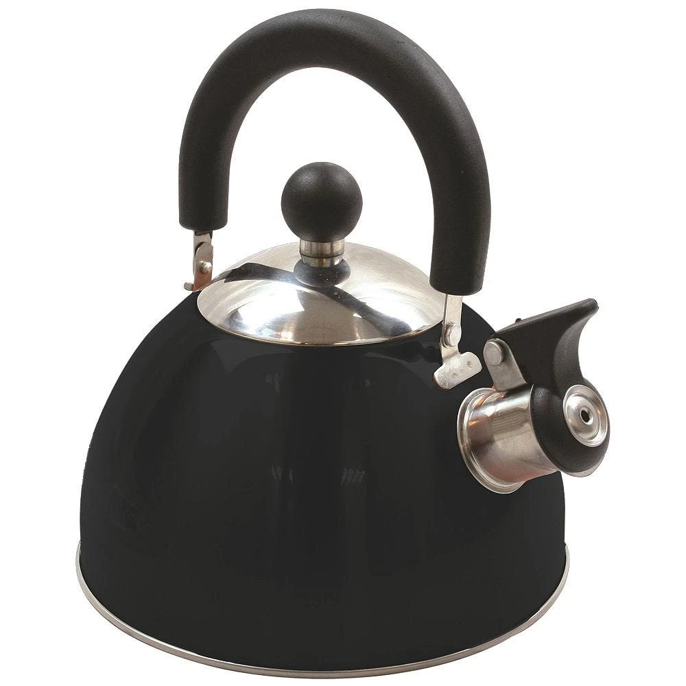 Highlander Forces Deluxe Stainless Steel Whistling Kettle Black 3 Highlander Forces Deluxe Stainless Steel Whistling Kettle Black
