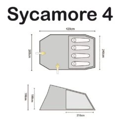 Highlander Sycamore 4 Tent Meadow/Spring Green 7 Highlander Sycamore 4 Tent Meadow/Spring Green -Camp Furnish Sales Store highlander sycamoe 4 1