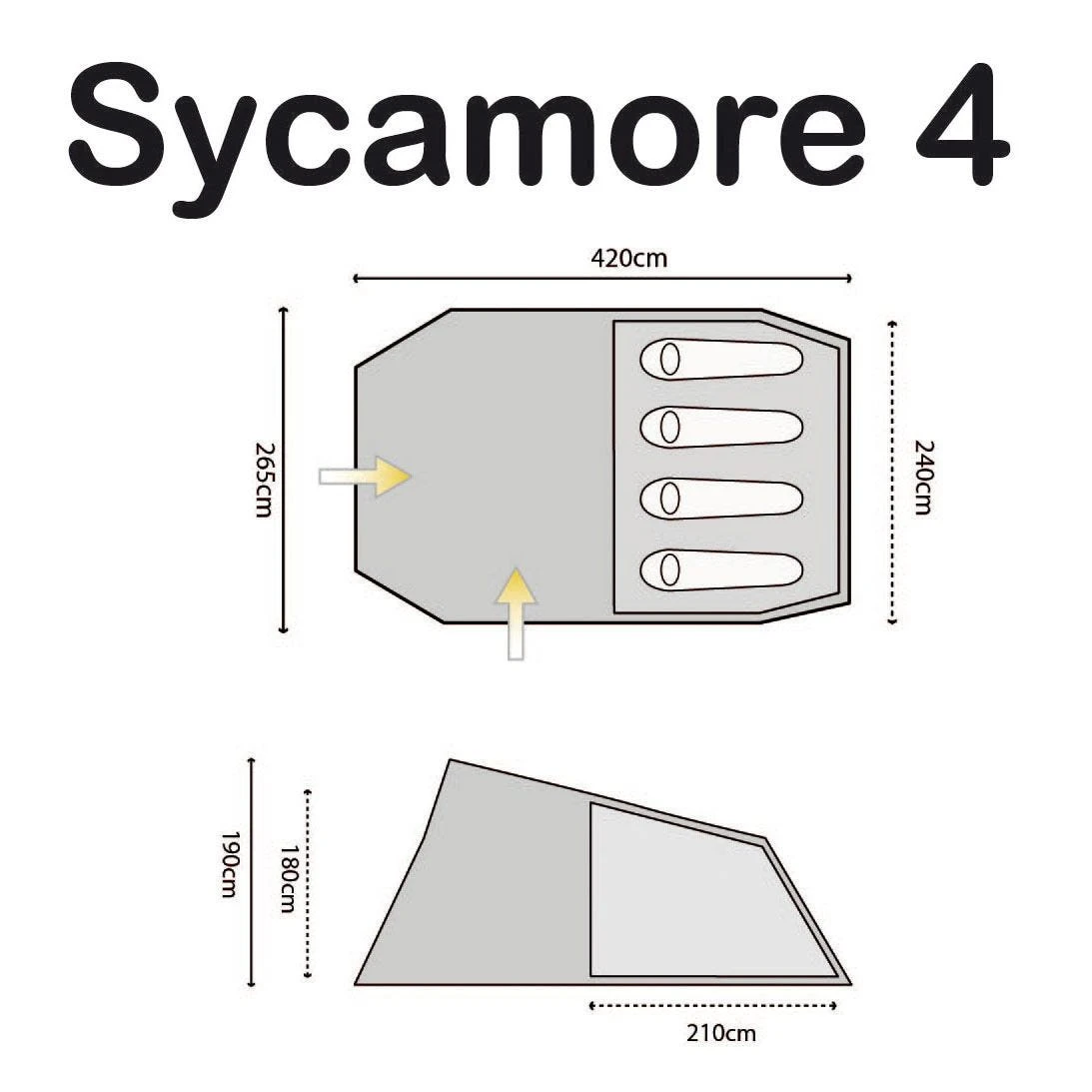 Highlander Sycamore 4 Tent Meadow/Spring Green 5 Highlander Sycamore 4 Tent Meadow/Spring Green - Image 3
