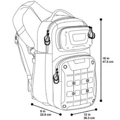 Maxpedition Gridflux Sling Pack Black -Camp Furnish Sales Store maxpedition gridflux sling pack black 2 1