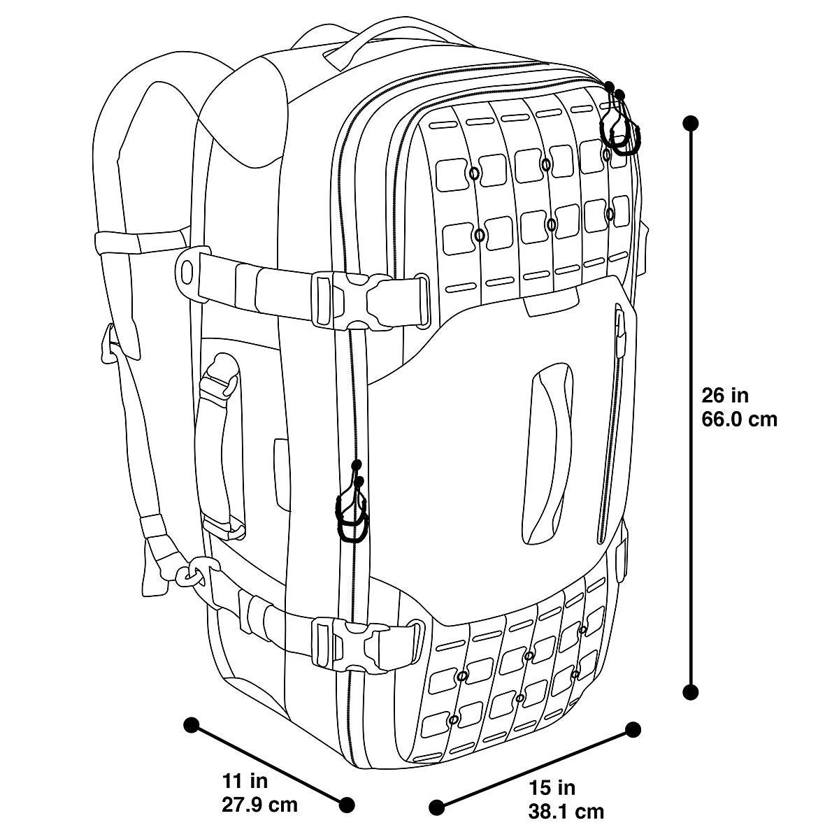 Maxpedition Ironstorm Adventure Travel Bag Black 10 Maxpedition Ironstorm Adventure Travel Bag Black - Image 8