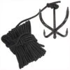 Mil-Tec Anchor Rope Black -Camp Furnish Sales Store mil tec ninja rope amaz 1 1