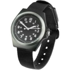 Mil-Tec US Style Army Watch Stainless Steel Black