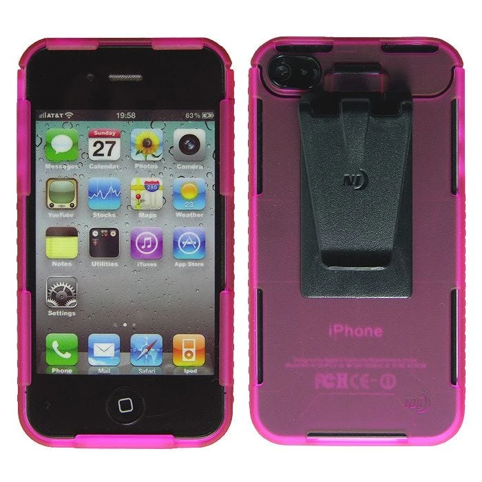 Nite Ize Connect Case For IPhone 4/4S Pink Translucent 3 Nite Ize Connect Case For IPhone 4/4S Pink Translucent